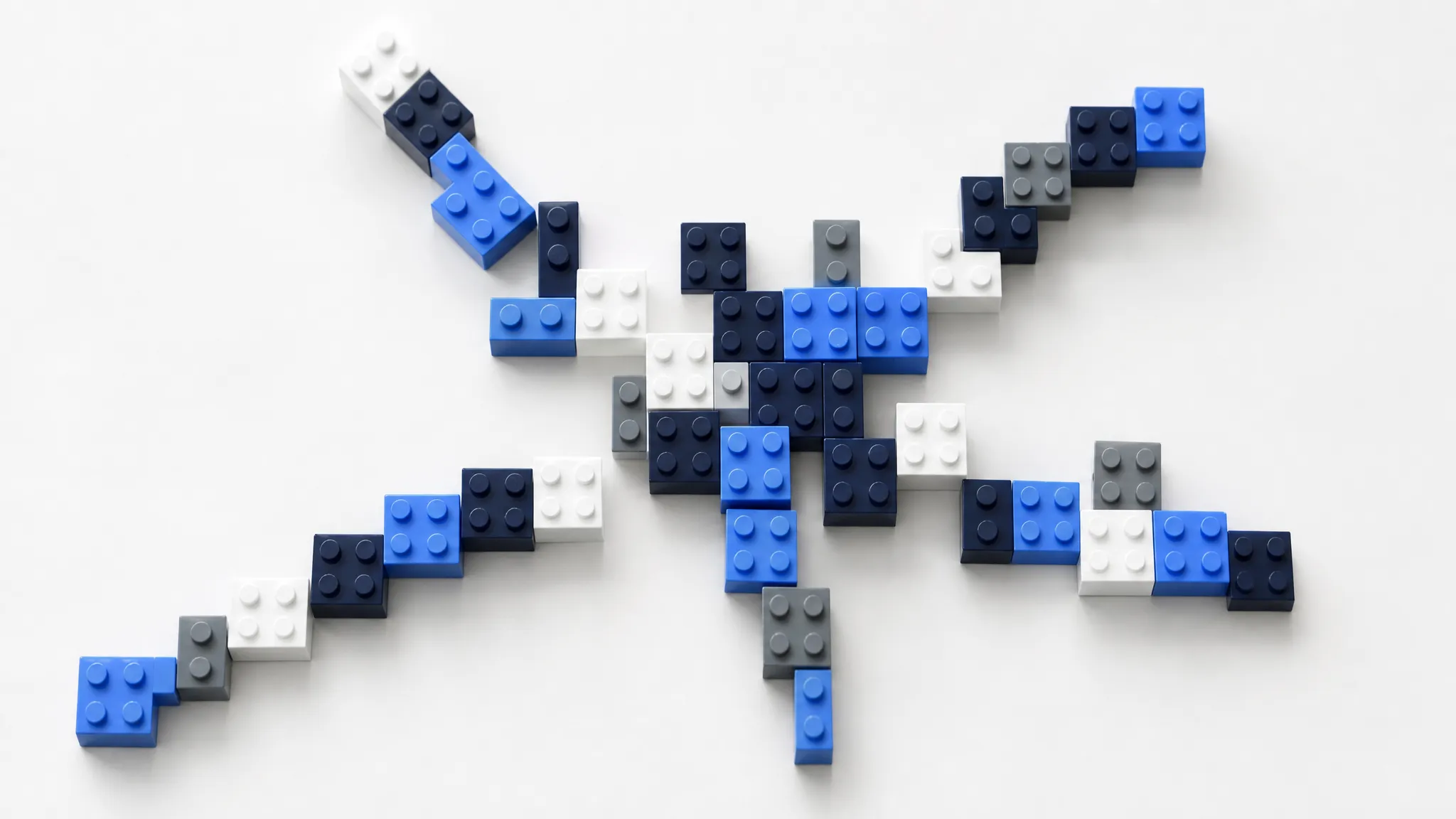 Modular building blocks branching outward, representing dynamic expandable capability