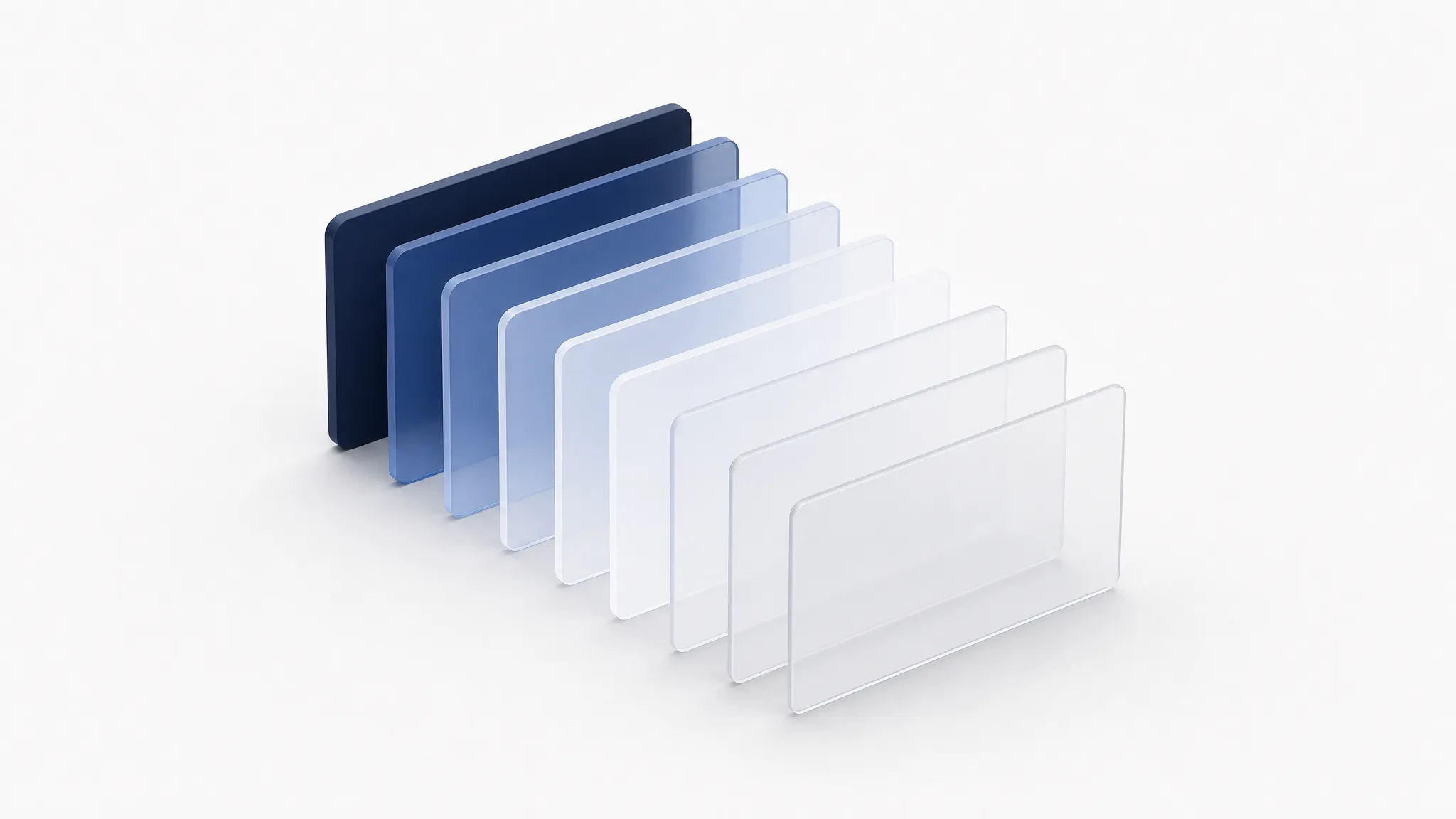 Abstract render of layered panels sliding into place, representing progressive page rendering